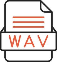 WAV File Format Vector Icon