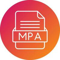 mpa archivo formato vector icono