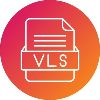 vls archivo formato vector icono