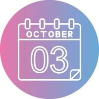 3 October Vector Icon