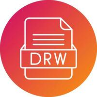 DRW File Format Vector Icon