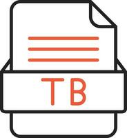 TB File Format Vector Icon