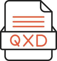 QXD File Format Vector Icon