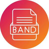 BAND File Format Vector Icon