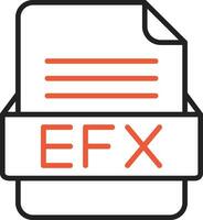 EFX File Format Vector Icon