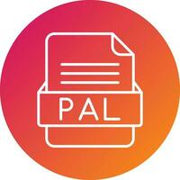 PAL File Format Vector Icon