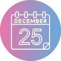 25 December Vector Icon