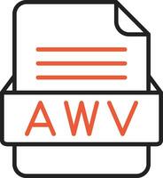 AWV File Format Vector Icon