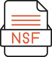 NSF File Format Vector Icon