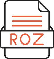 ROZ File Format Vector Icon