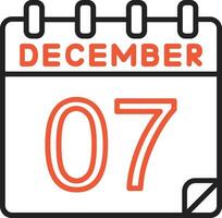 7 December Vector Icon