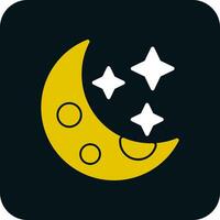 diseño de icono de vector de luna