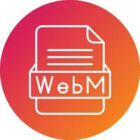 WebM File Format Vector Icon