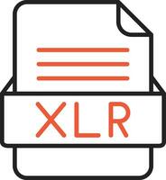 XLR File Format Vector Icon