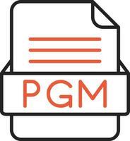 PGM File Format Vector Icon