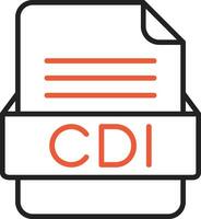 CDI File Format Vector Icon