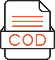 COD File Format Vector Icon