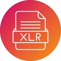 XLR File Format Vector Icon