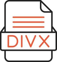 DIVX File Format Vector Icon