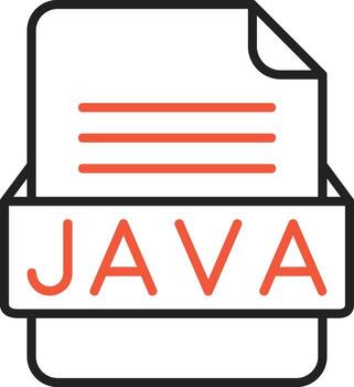 Java archivo formato vector icono