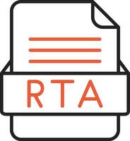 RTA File Format Vector Icon