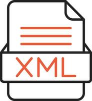 XML File Format Vector Icon