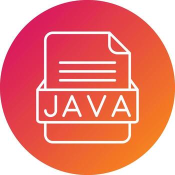 Java archivo formato vector icono
