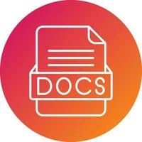 DOCS File Format Vector Icon