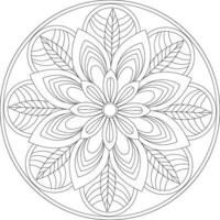 Luxury Mandala Coloring Page vector
