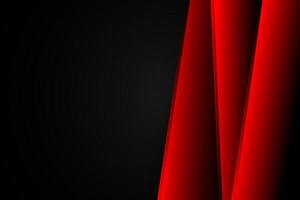 Red curve on a black background vector