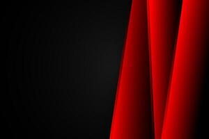 Red curve on a black background vector