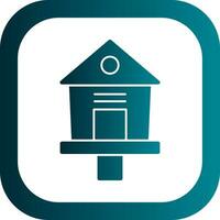 Bird House Vector Icon Design