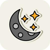 Moon Vector Icon Design