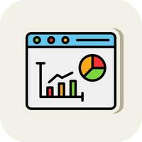 Bar Chart Vector Icon Design