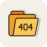404 Error Vector Icon Design