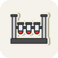 Test Tubes Vector Icon Design