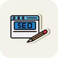 diseño de icono de vector de seo