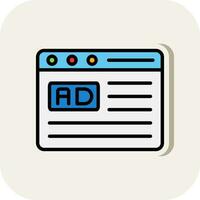 Advertisement Vector Icon Design