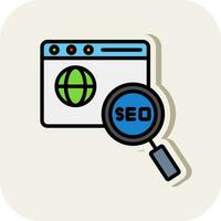 diseño de icono de vector de seo