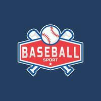 Baseball sport logo design emblem badge vector