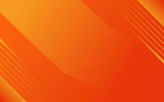 Orange abstract background with diagonal lines. Minimal background with modern corporate shape. Dynamic and sport banner design vector