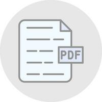 pdf documento vector icono diseño