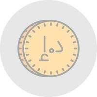 uae dirham vector icono diseño