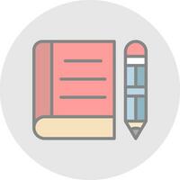 diseño de icono de vector de cuaderno