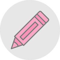 Crayon Vector Icon Design