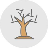 Dry Tree Vector Icon Design