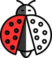 Ladybug Vector Icon Design