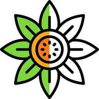 diseño de icono de vector de girasol