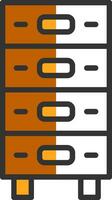 Drawer Vector Icon Design