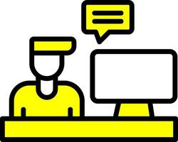 Blogger Vector Icon Design